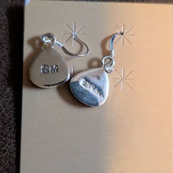 🍬 Sterling Silver Hershey’s Kiss Earrings – Hook Style - Picture 4 of 6